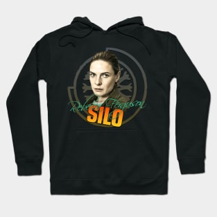 Silo emblem, Tv Series Rebecca Ferguson as Juliette Nichols fan works garphic design bay ironpalette Hoodie